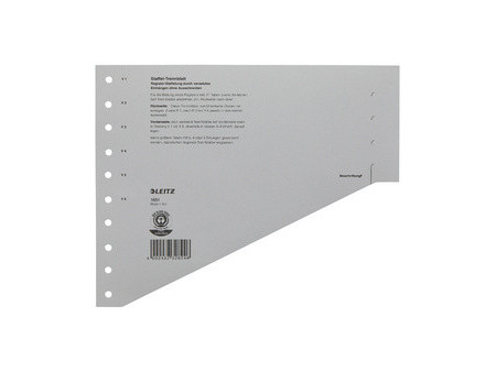 LEITZ Intercalaires-échelon, format A4 extra large, gris