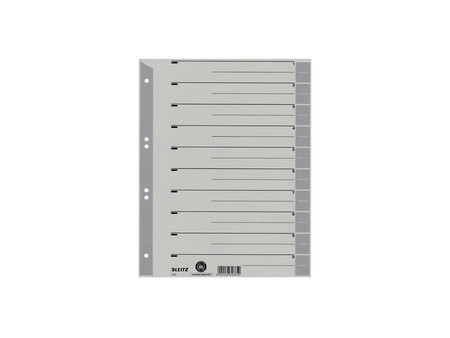 LEITZ Intercalaires, format A4 extra large, en carton solide