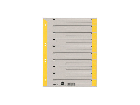 LEITZ Intercalaires, format A4 extra large, en carton solide