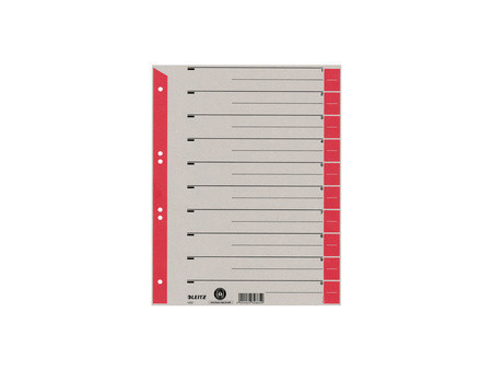 LEITZ Intercalaires, format A4 extra large, en carton solide