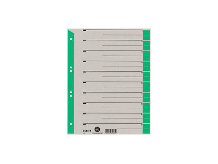 LEITZ Intercalaires, format A4 extra large, en carton solide