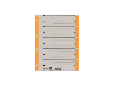 LEITZ Intercalaires, format A4 extra large, en carton solide