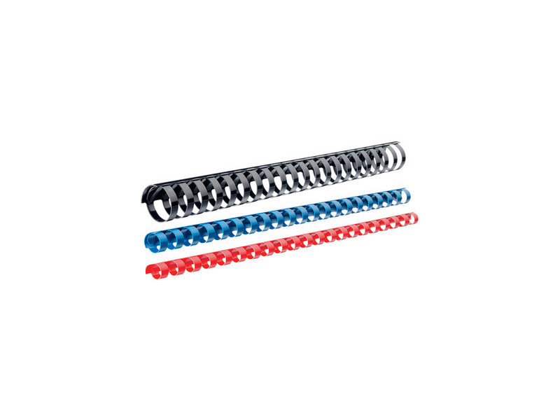 LEITZ Peigne à relier plastique, diamètre: 6 mm, noir