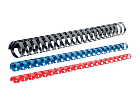 LEITZ Peigne à relier en plastique, diamétre 14 mm, noir
