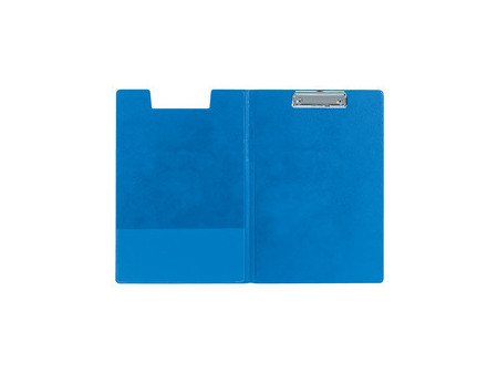 LEITZ Porte-bloc à pince avec rabat, A4, couverture PP, bleu