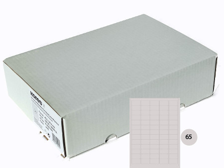 Kores Etiquette universelle, 38,1 x 21,2 mm, blanc