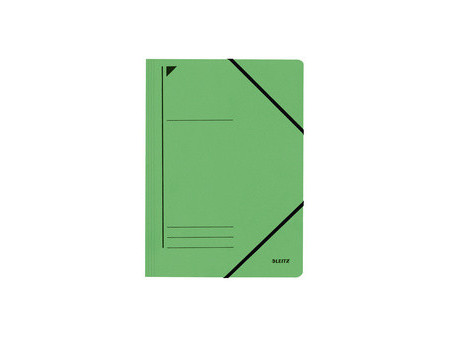LEITZ Chemise à élastique, format A4, carton, vert