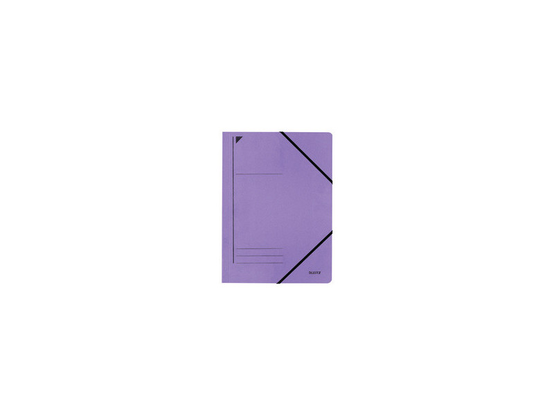LEITZ Chemise à élastique, format A4, carton, violet
