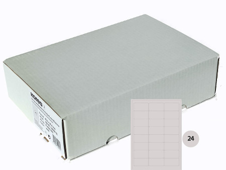 Kores Etiquette universelle, 64,6 x 33,8 mm, blanc