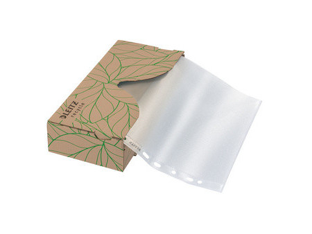 LEITZ Pochette perforée Recycle, A4, PP, grainé, 0,07 mm