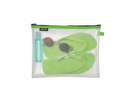 LEITZ Pochette à fermeture zip WOW Traveller, L, vert