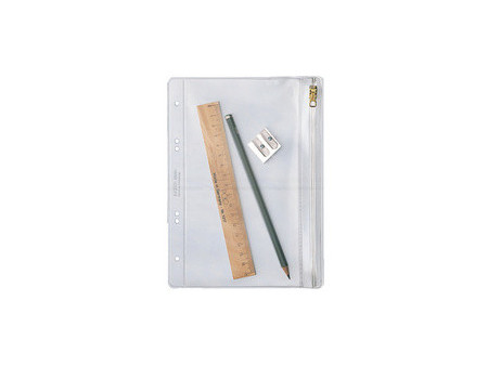 LEITZ Pochette à fermeture zip, A5, PVC, grainé