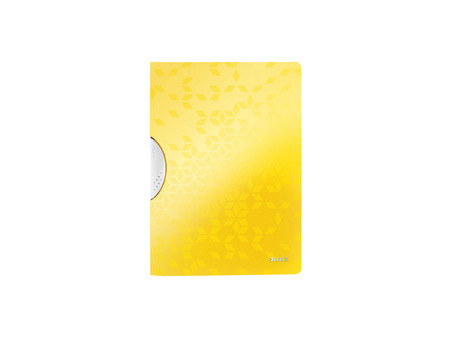 LEITZ Chemise à clip WOW ColorClip, A4, PP, blanc métallisé
