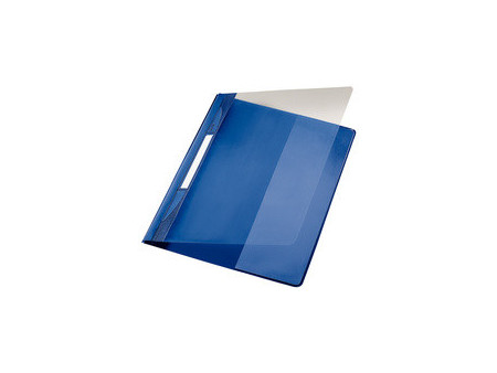 LEITZ Chemise à lamelle Exquisit, format A4+, PVC, bleu