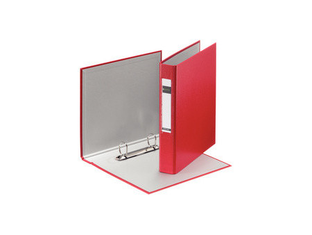 LEITZ Classeur à anneaux Standard, A5, rouge, mécanisme à 2