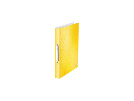 LEITZ Classeur à anneaux WOW, A4, PP, 2 anneaux, rouge