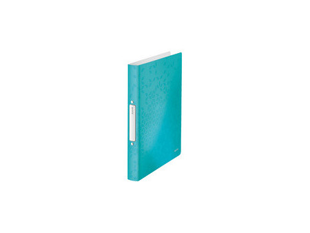 LEITZ Classeur à anneaux WOW, A4, PP, 2 anneaux, bleu