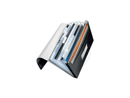 LEITZ Trieur ménager WOW, A4, PP, 6 compartiments, bleu