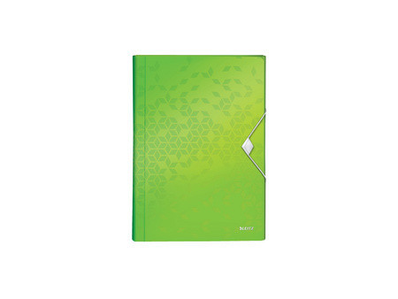 LEITZ Trieur ménager WOW, A4, PP, 6 compartiments, vert