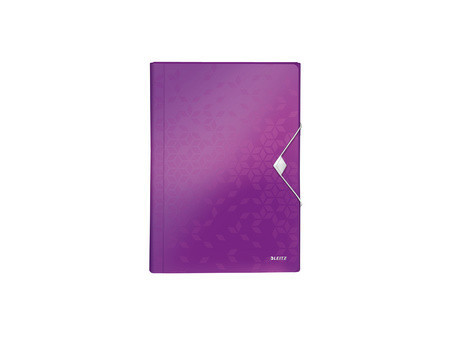 LEITZ Trieur ménager WOW, A4, PP, 6 compartiments, violet