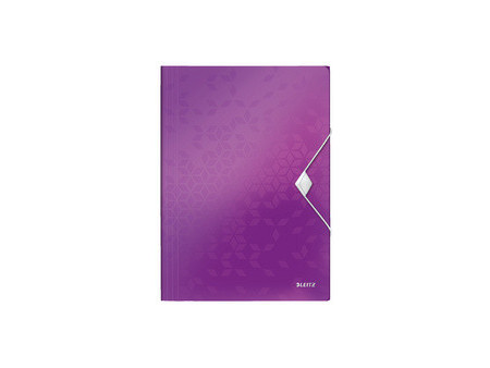 LEITZ Chemise à élastique WOW, A4, PP, violet