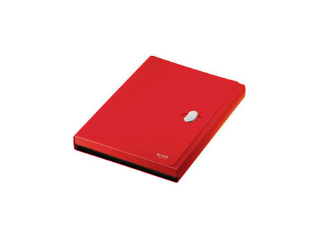 LEITZ Trieur ménager Recycle, A4, PP, 6 compartiments, rouge