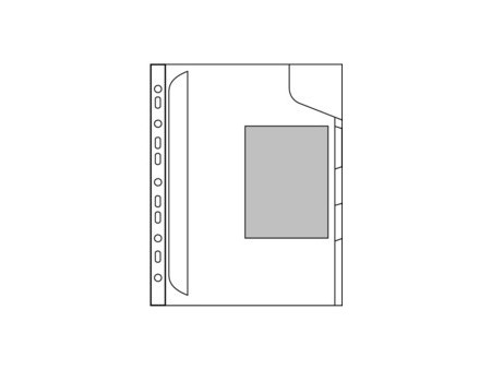 LEITZ chemise trieur CombiFile, A4, PP, bleu, 0,20 mm