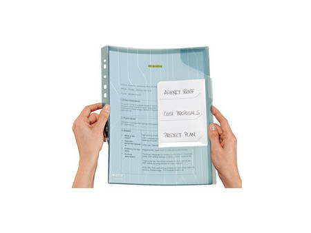 LEITZ chemise trieur CombiFile, A4, PP, bleu, 0,20 mm