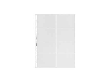 LEITZ Pochette perforée pour 16 cartes de visite, format A4