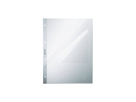 LEITZ Pochette perforée, A4, en PP, 0,09 mm, grainé