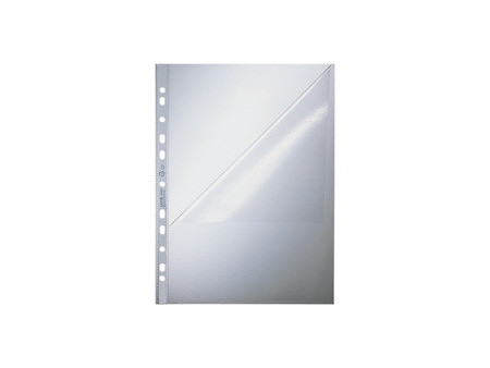 LEITZ Pochette perforée, A4, en PP, 0,09 mm, grainé