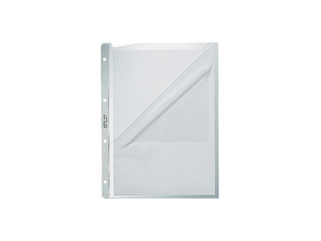 LEITZ Pochette perforée, A4, en PP, 0,09 mm, grainé