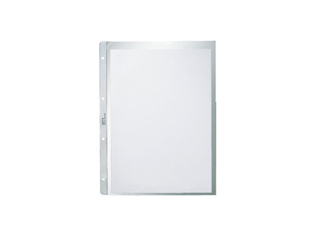 LEITZ Pochette perforée, A4, en PP, 0,09 mm, grainé