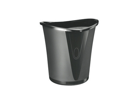 LEITZ Corbeille à papier Allura, en plastique, 18 l, noir