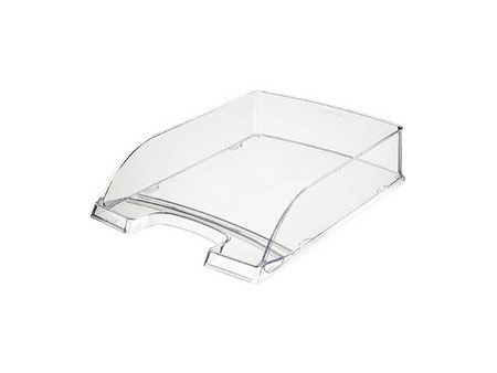 LEITZ Corbeille à courrier Plus transparent, A4, polystyrène