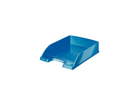 LEITZ Corbeille à courrier Plus WOW, A4, polystyrène, bleu