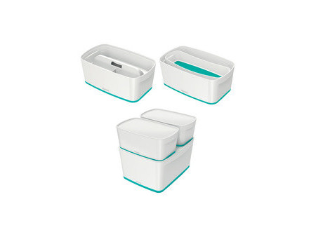 LEITZ Boîte de rangement My Box, 5 litres, blanc / bleu
