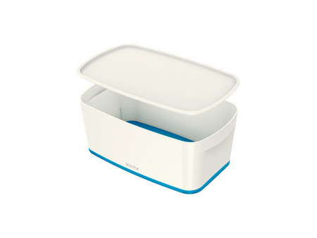 LEITZ Boîte de rangement My Box, 5 litres, blanc / bleu