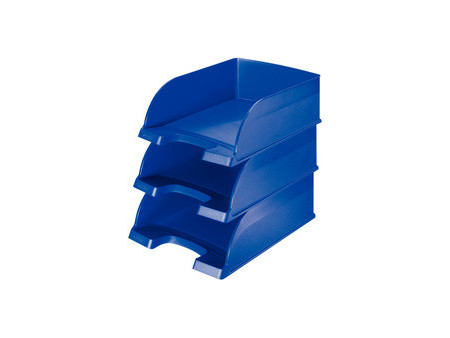 LEITZ Corbeille à courrier Plus Jumbo, A4, polystyrène, noir