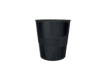 LEITZ Corbeille à papier WOW, en plastique, 15 litres, rouge