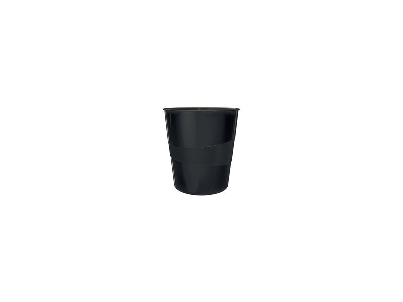 LEITZ Corbeille à papier WOW, en plastique, 15 litres, rouge