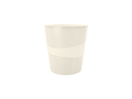LEITZ Corbeille à papier WOW, en plastique, 15 litres, rouge
