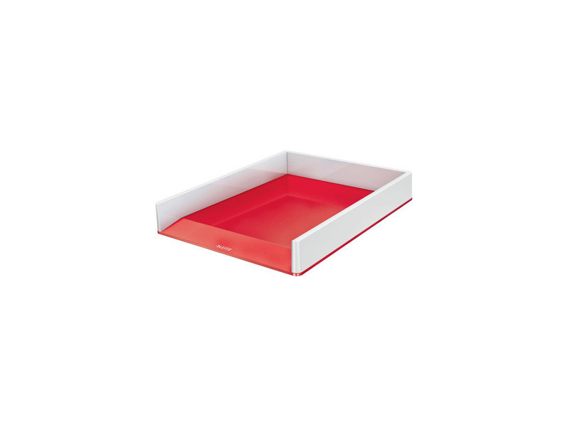 LEITZ Corbeille à courrier WOW Duo Colour, A4, blanc