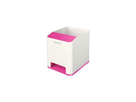 LEITZ Pot à crayons Sound WOW Duo Colour, blanc
