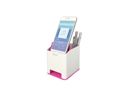 LEITZ Pot à crayons Sound WOW Duo Colour, jaune