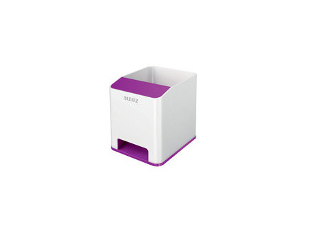 LEITZ Pot à crayons Sound WOW Duo Colour, bleu