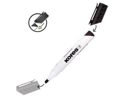 Kores Marqueur pour tableau blanc K MARKER XW2, pointe