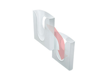 LEITZ porte brochures, en polystyrène, A4, transparent