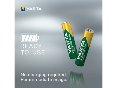VARTA Pile NiMH 'Rechargeable Accu', Micro (AAA), 1 000 mAh