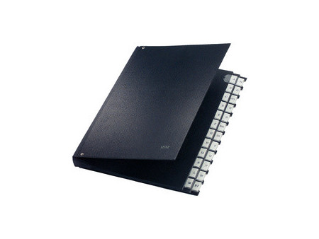 LEITZ Trieur à soufflet, A4, A-Z, 24 compartiments, noir